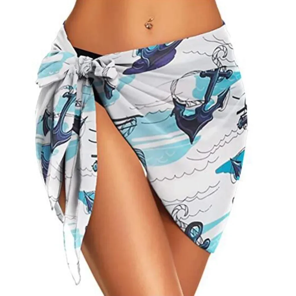 Summer Sheer Chiffon Sarong Skirt - Women's Swimsuit Cover-Up