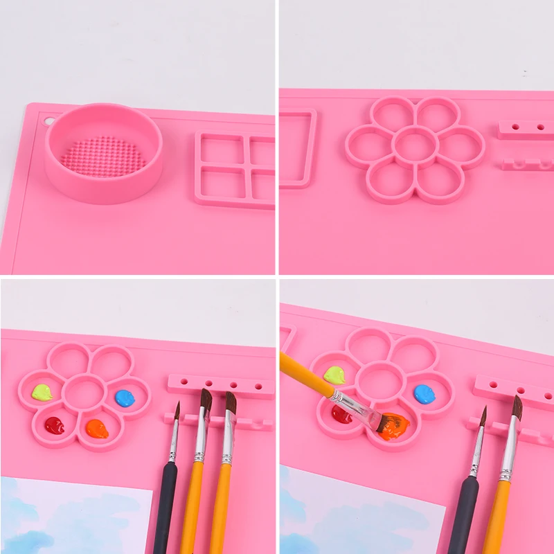 1pc Silicone painting pad Painting doodle pad Oil painting