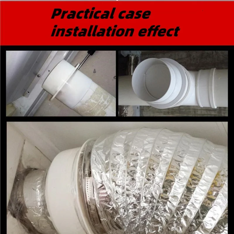 Round Pipe Check Valve Air Duct Check Ventilation Device Durable Exhaust Fan Hose Proof Ventilating Grill Kitchen Accessories air vent grille ventilation grille