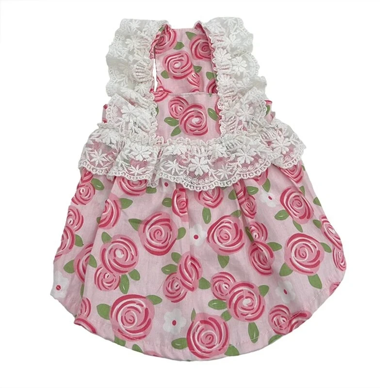 

Cute Dog Dress Summer Pet Clothes Floral Apparel Chihuahua Pomeranian Maltese Poodle Bichon Clothing Fashion Puppy Dog Skirt Xs