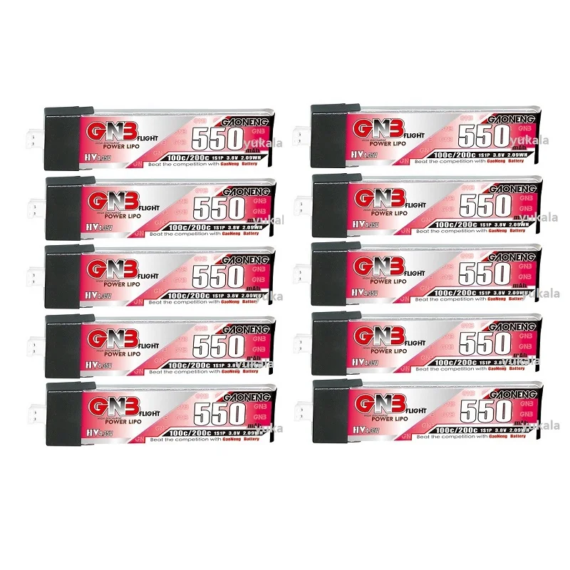 

GAONENG 3,8 в 550 мАч 50C LiHV LiPo батарея PH2.0 разъем для TINY8X TINY7 B06 Beta75 FPV R/C дрона 3,8 в 550 мАч батарея