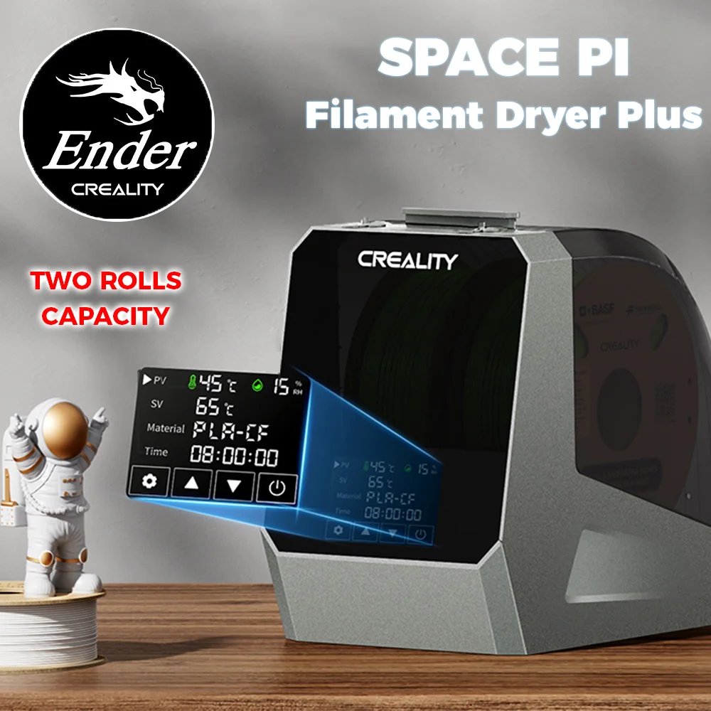 

New Creality Space Pi Filament Dryer Plus 160W Upgraded Two Rolls Capacity Double Drying Two Rollscapacity for 2KG Filament