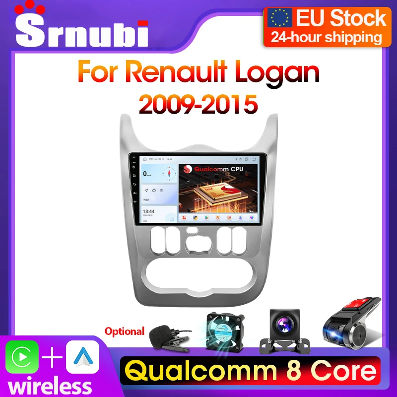 Srnubi 2Din Android Car Radio Multimidia Video Player Car Stereo For Lada Renault Logan 1 Sandero 2009-2015 dvd Head Unit