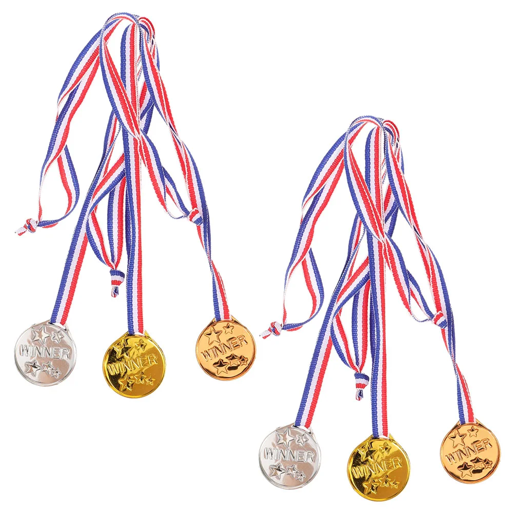 

6Pcs Sports Match Medals for Rewarding Teens Medal Props Award Medals Sports Medals
