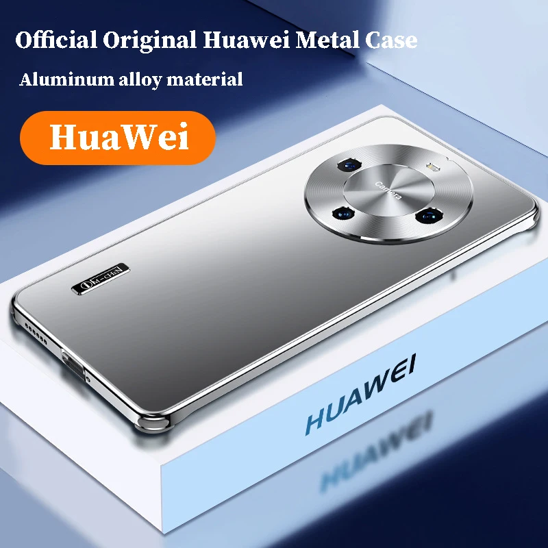 

For HuaWei Mate 60 Pro Mate50 P60 Case Full Metal Aluminium Alloy Camera Protective Original Color Phone Ultrathin Back Cover