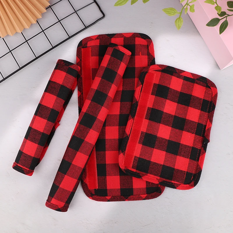 Description Picture 5 of item1Set Christmas Refrigerator Handle Cover Cloth Microwave Kitchen Fridge Door Knob Protector Xmas Decorations Home