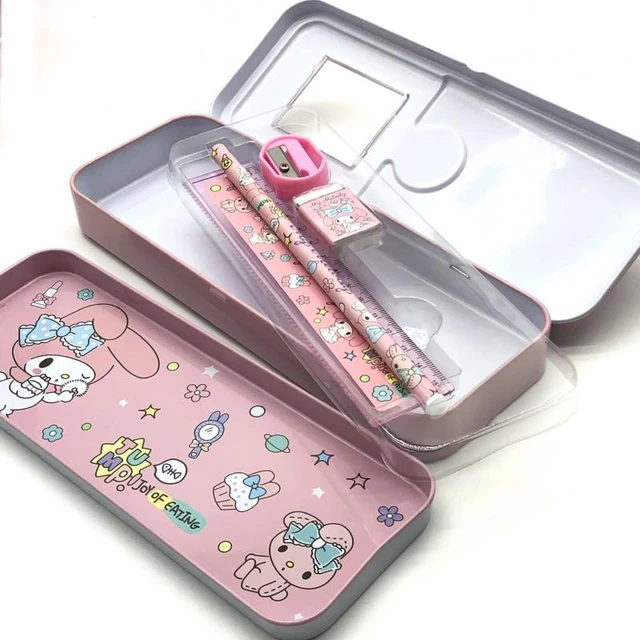 Sanrioed Hello Kittys Children Pencil Case Pupils School Supplies