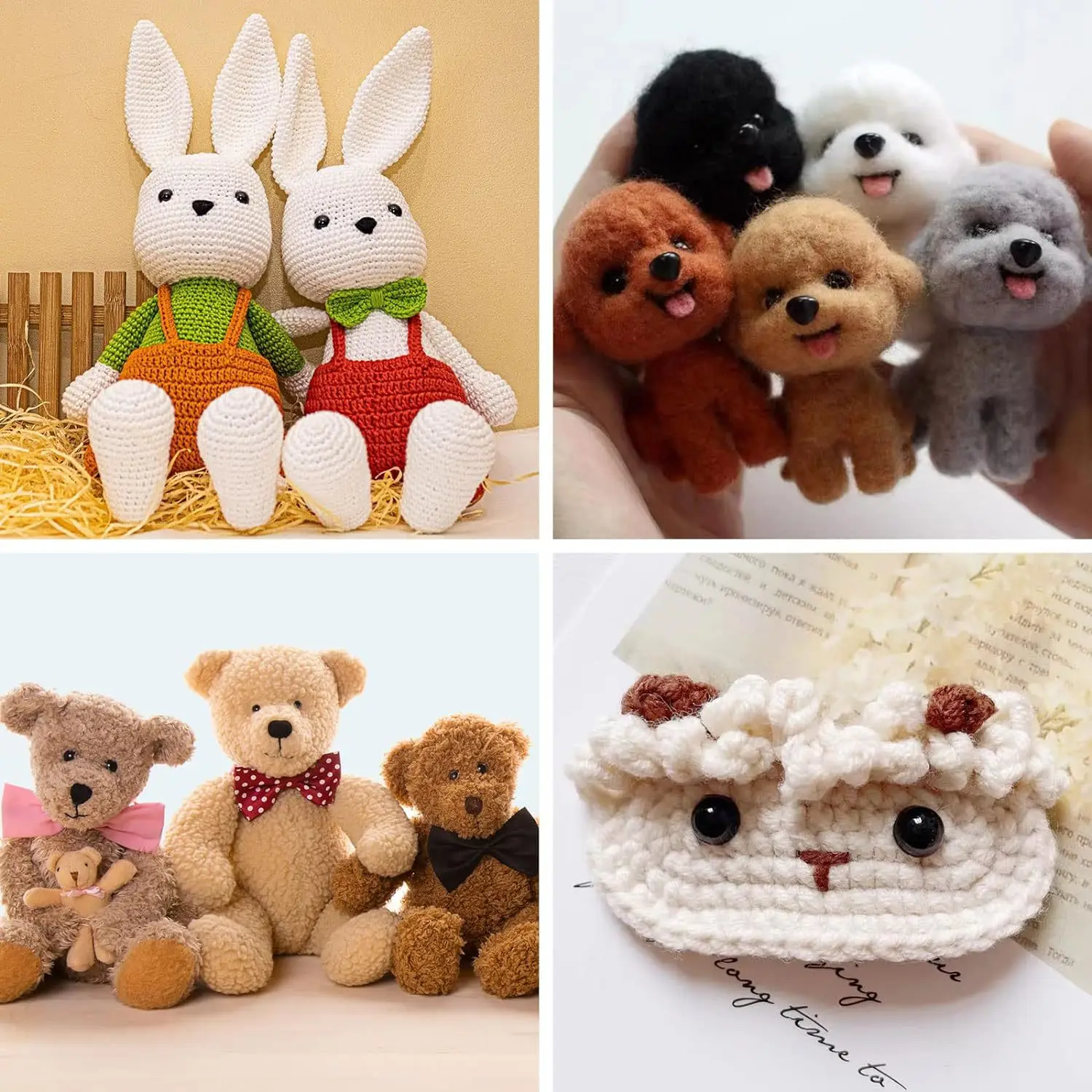 50/100pcs 5-24mm Plastic Safety Eyes For Toys Amigurumi DIY Kit Crafts Animal Doll Decor