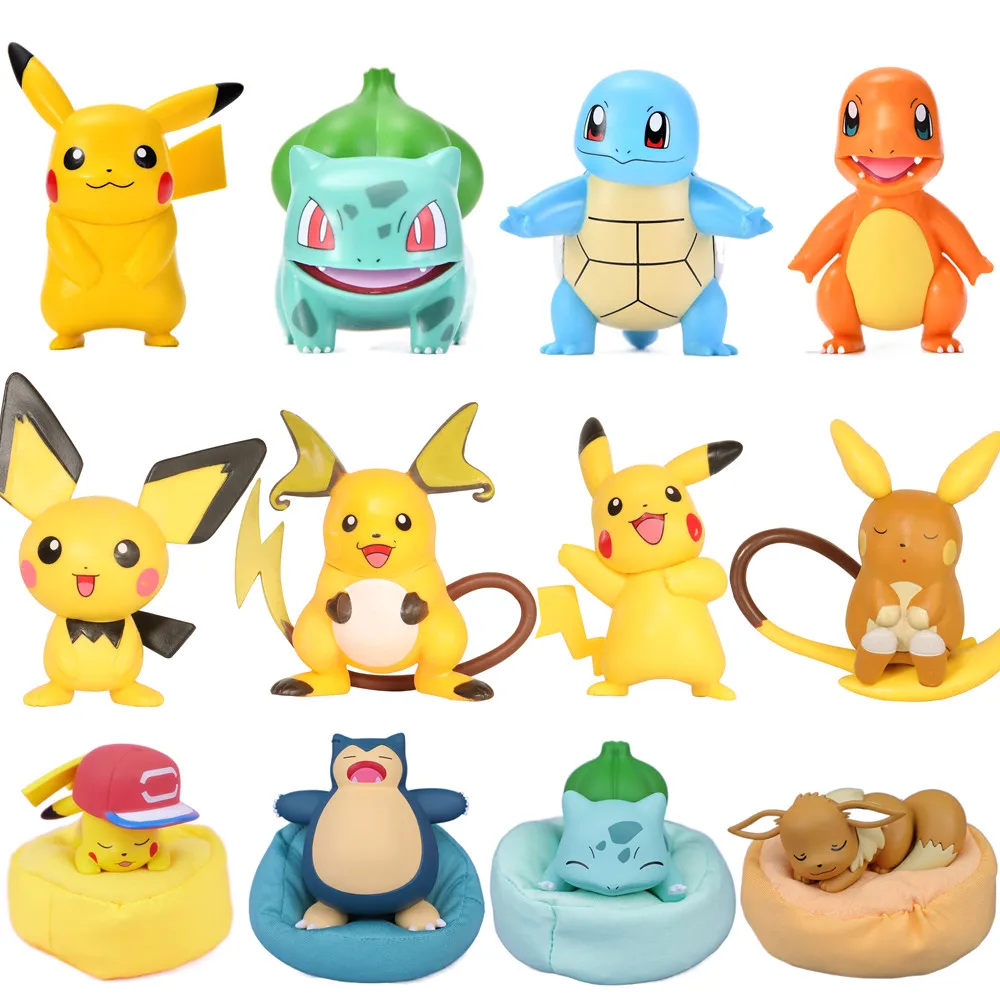 Figurines pokémon 5-10CM jouets Arceus Eevee Pikachu Charizard figurine  d'action modèle poupée Pokemon PVC