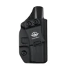 POLE.CRAFT IWB Kydex Holster Fits: Glock 43 / Glock 43X - Inside Waistband Carry Holster for G43 G43X (Black, Right Hand Draw) 1