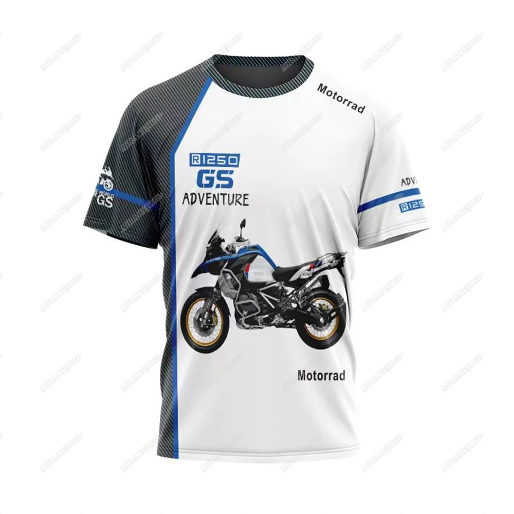 남성용 통기성 빠른 건조 티셔츠, BMW R1250 GS Motorrad Adventure 스포츠 레이싱 오토바이, 모토크로스 라이딩, 여름