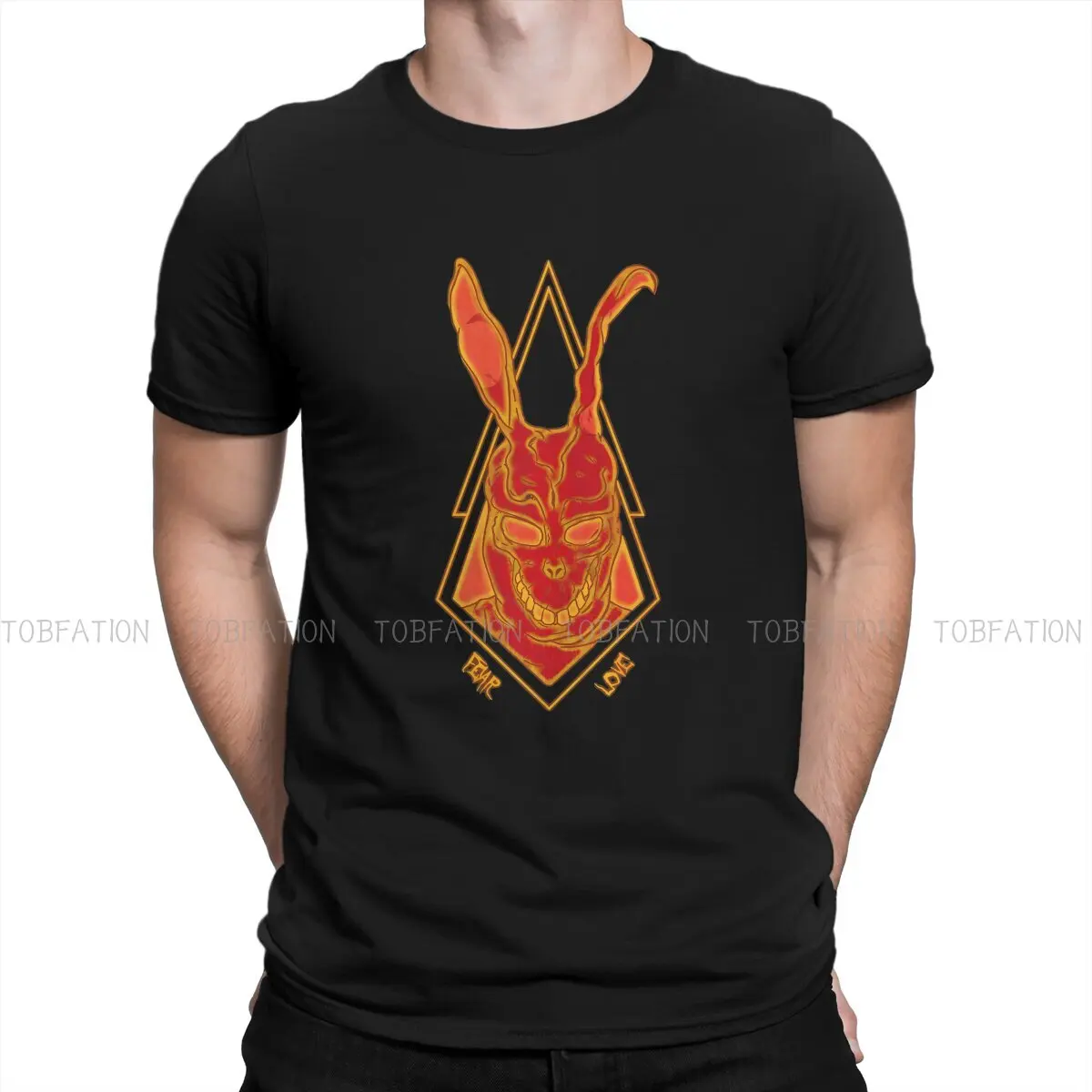 

Rabbit TShirt For Male Donnie Darko Suspense Film Clothing Style T Shirt 100% Cotton Printed Fluffy Creative Gift