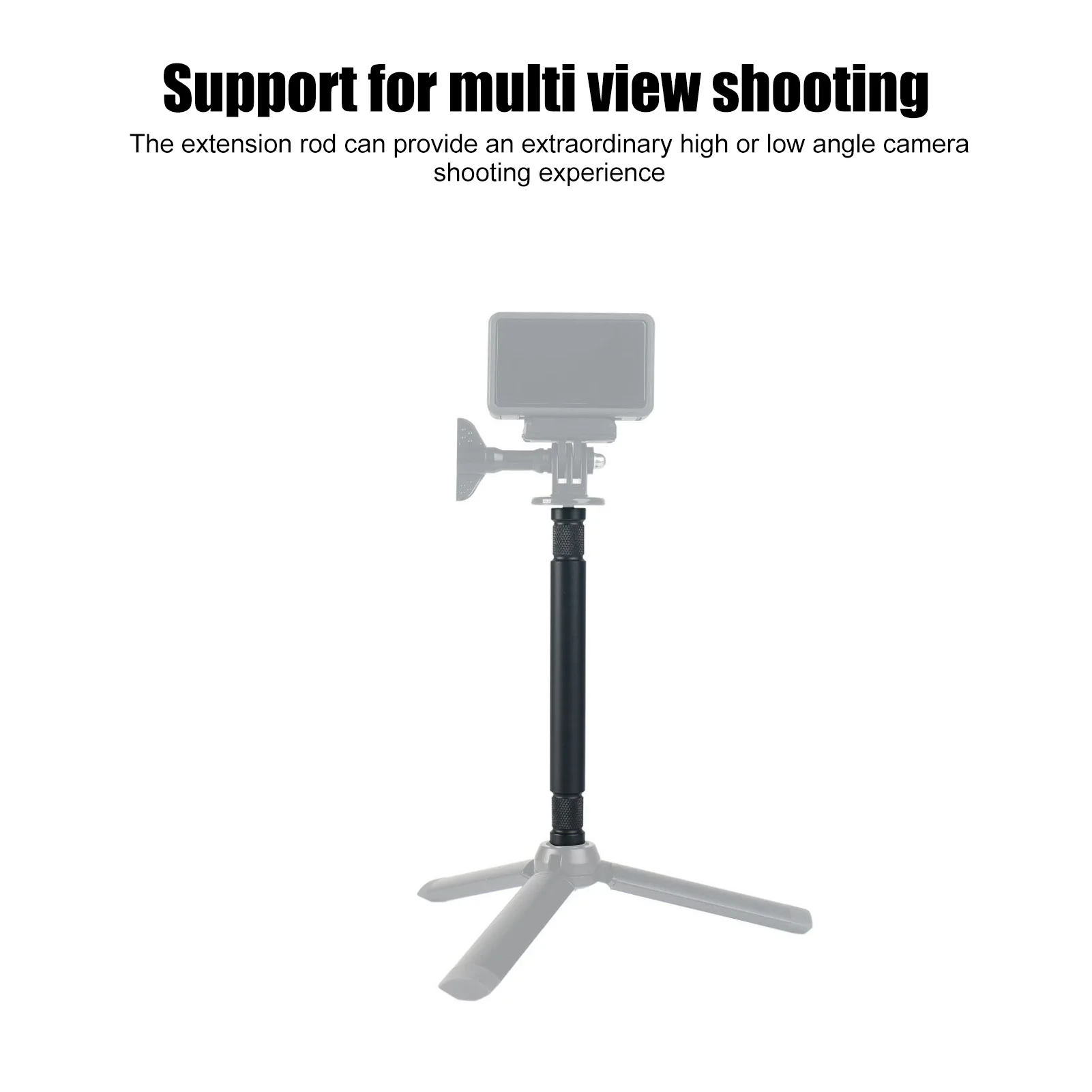 Selfie Stick Extension Pole 15cm Total Length 1/4 Inch Thread Comfortable Feel Tripod Extension Rod for SLR Cameras camera tripod camera tripod mount adapter