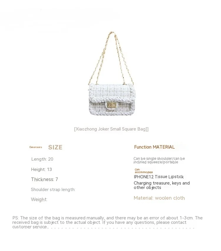 Herbst/Winter Neue frauen Unterarm Kleine Duftenden Wind Stoff Hohe Qualität Einzelnen Schulter Umhängetasche Kette_voghion.com