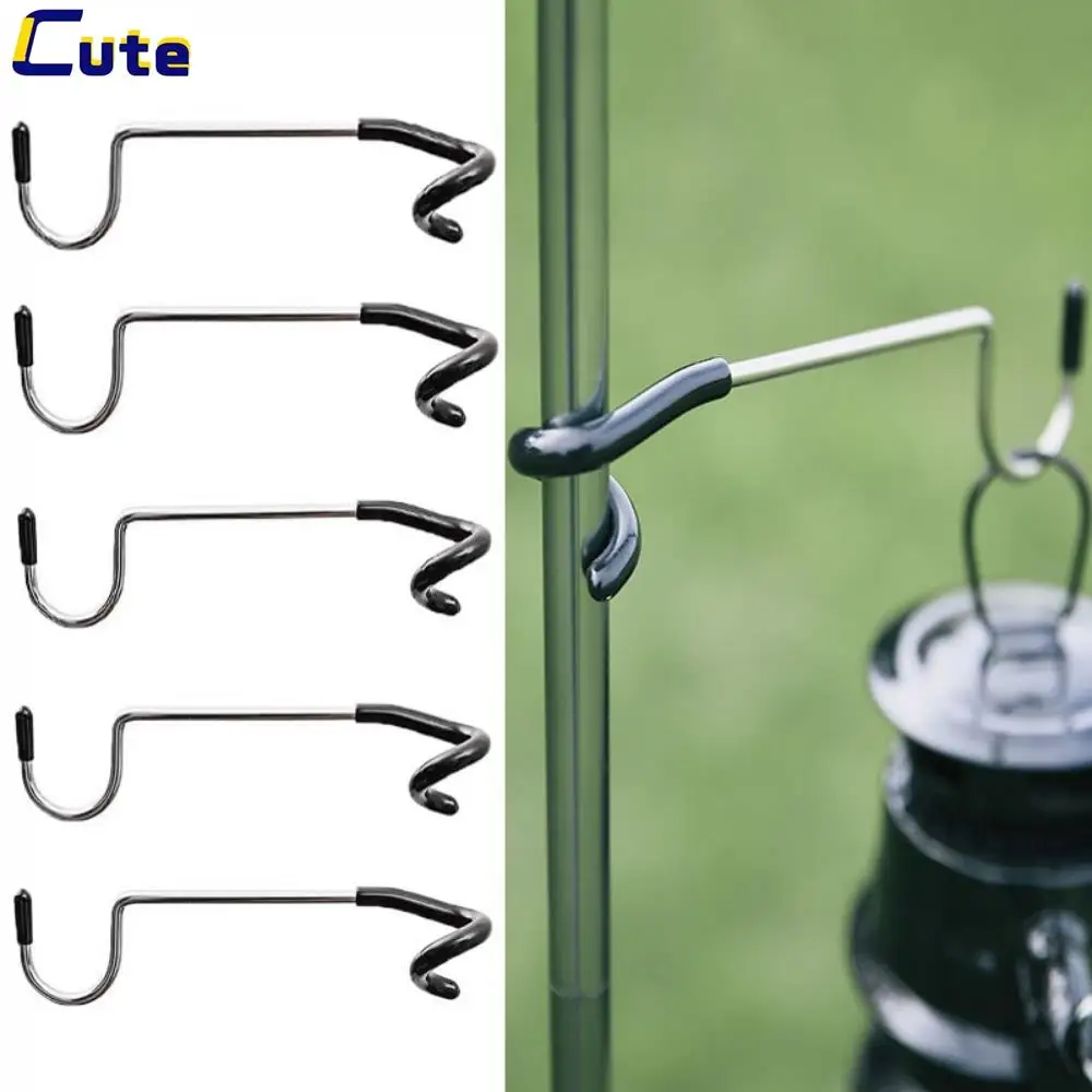 

Camping Light Pole Hook Stainless Steel Tent Pole Lamp Hook Multifunctional Outdoor Camping Light Stand Hook Camping Equipment