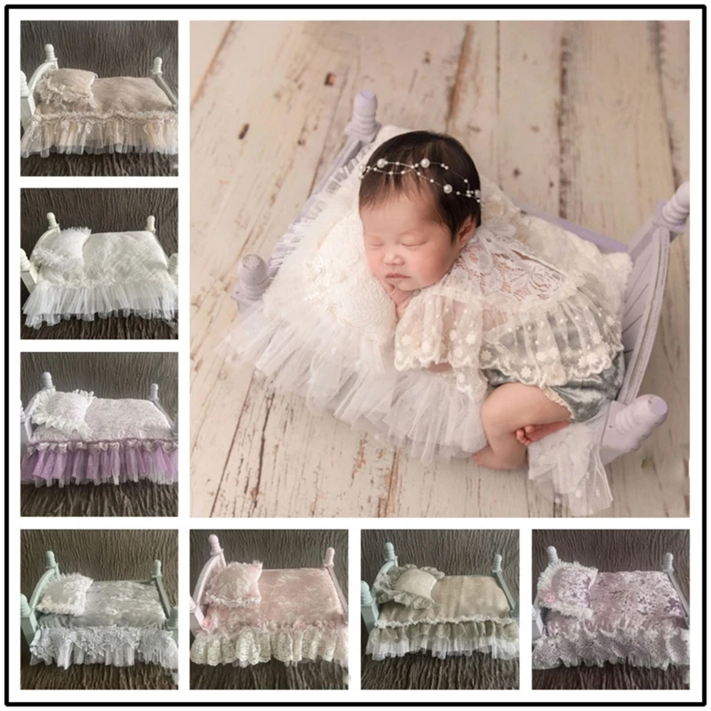 

Baby Photo Furniture Photoshooting Props Posing Mattress Pillow Princess Bedding 40JC