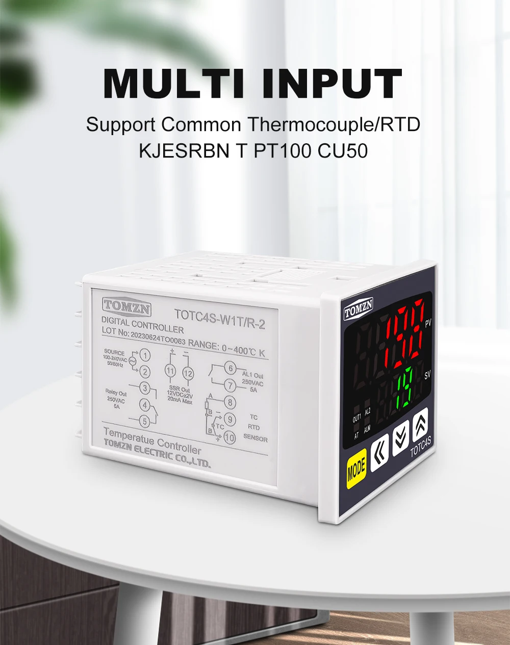 Digital PID Thermostat Dual Output Universal Input Temperature Controller Regula