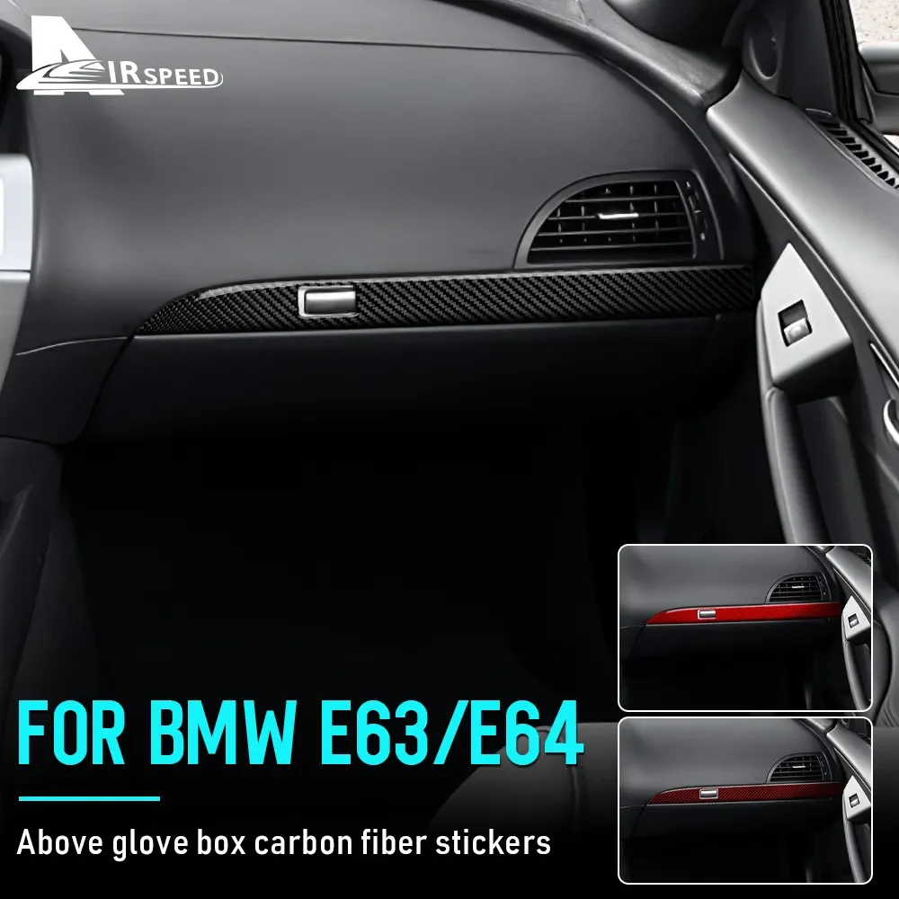 

Carbon Fiber Sticker For BMW 6 Series E63 E64 2004 2005 2006 2007 2008 2009 2010 Co-Pilot Dashboard Panel Strip Trim Car Styling