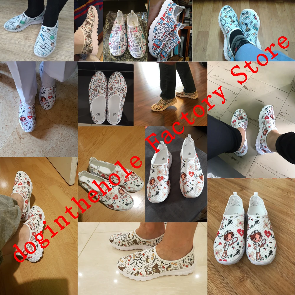 Zapatos planos con estampado 3D para Mujer, zapatillas ligeras de malla, informales, transpirables, Unisex, primavera y verano