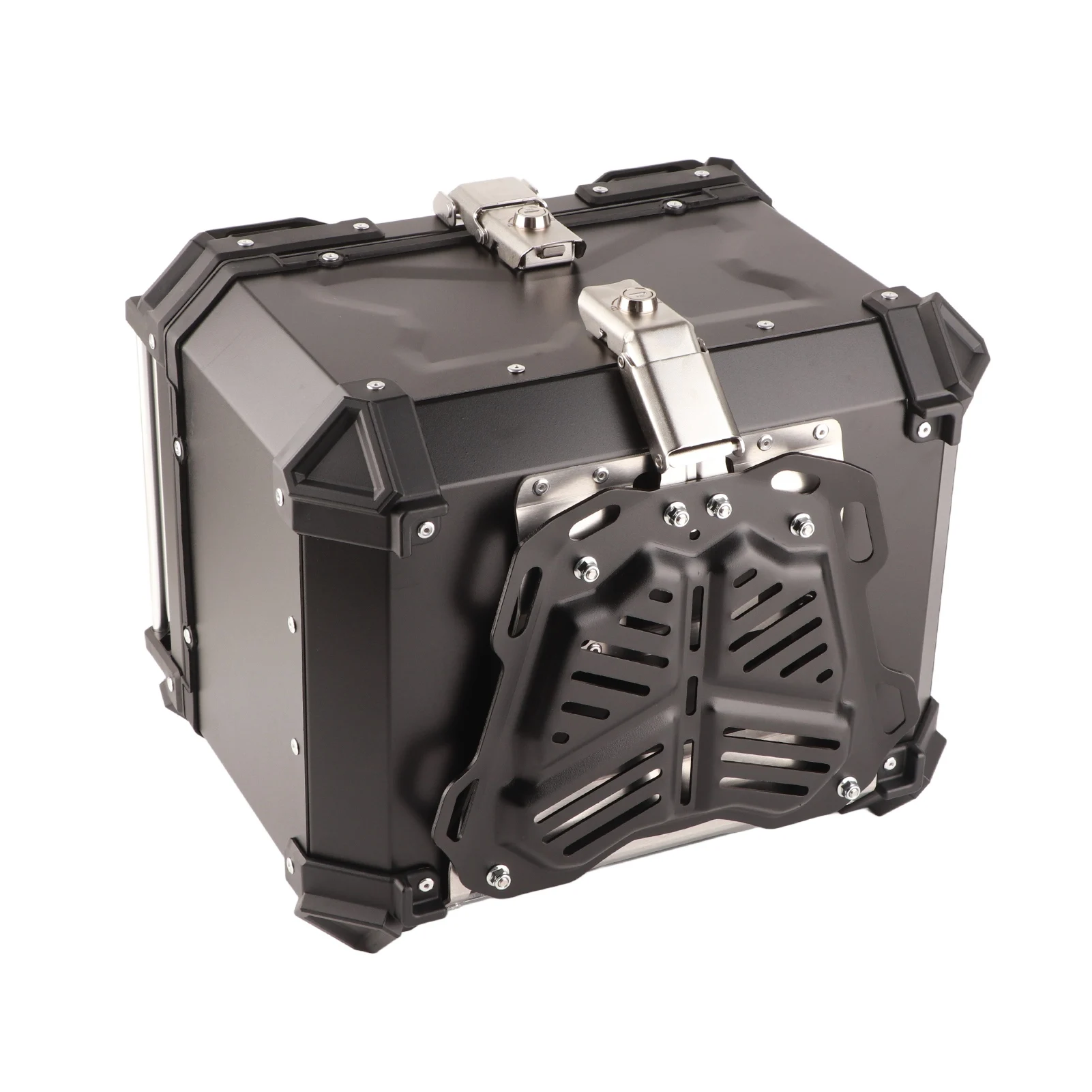 Motorbike Storage Box Top Box Tail Trunk Carrier Universal 45L Motorcycle Aluminum Top Case Tail Luggage