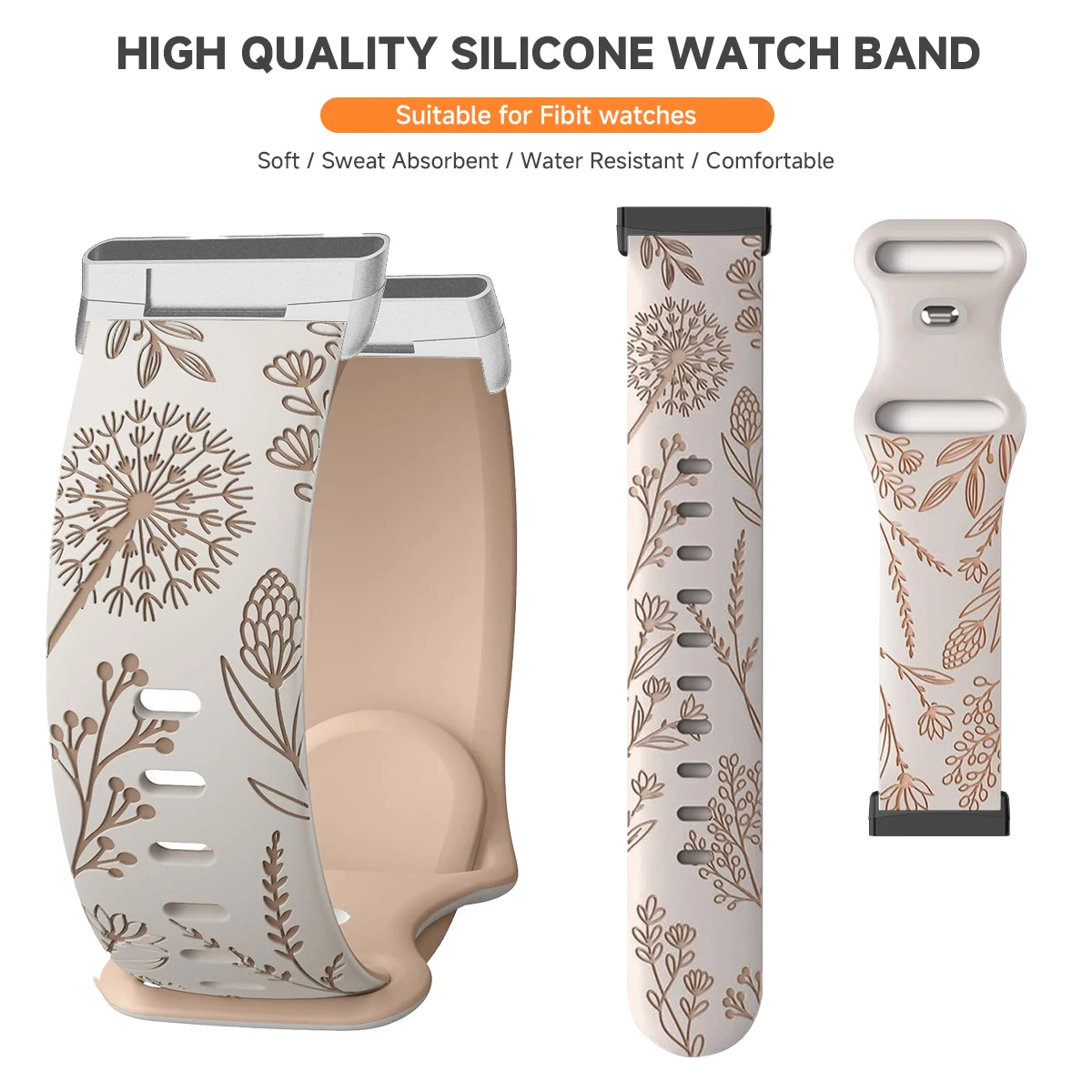 حزام سيليكون ناعم بلونين لساعة Fitbit Versa 4 3 2...