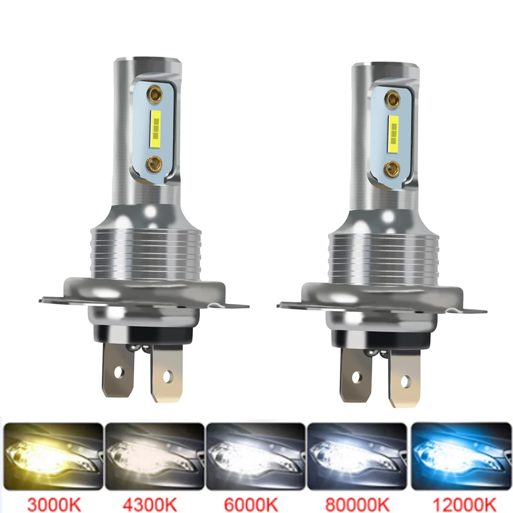 

2Pcs H7 H4 H1 H11 H16 LED Car Headlights Super Bright High Low Beam 55W 80W 6000K Cars Headlamp Bulbs Fog Lights Driving Lamps