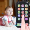 Fake Phone Kids Play House Toys Simulation Music Touch Screen Cell Phone With Light Baby Boys Girls Toys Mobile Phone Model Toys 3