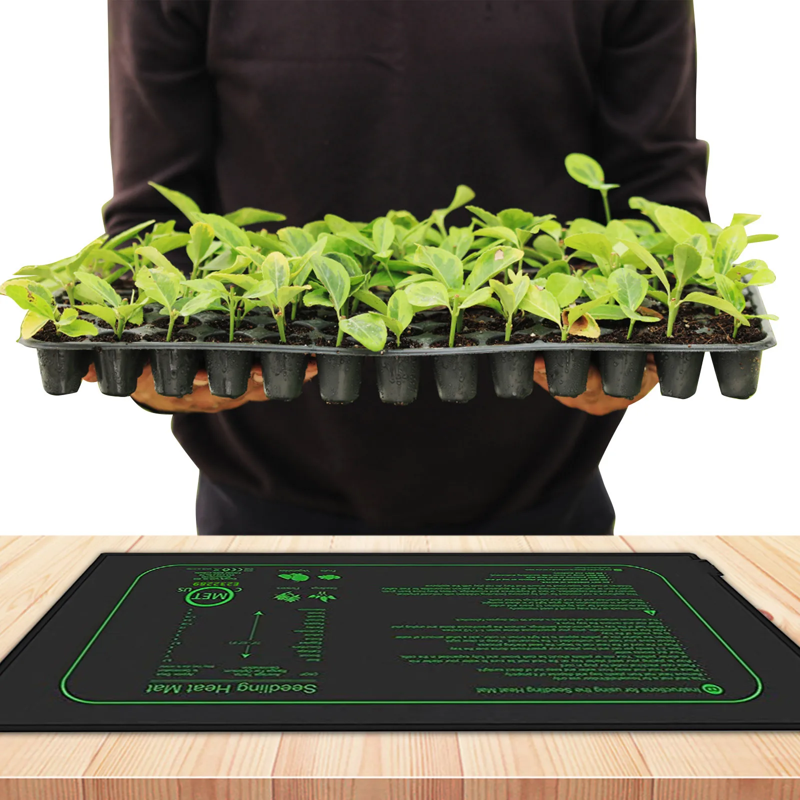 Seedling Heat Mat For Seed Starting 10 Inch X 20.75 Inch Waterproof Heating Pad For Indoor Plants Germination seedling heat mat