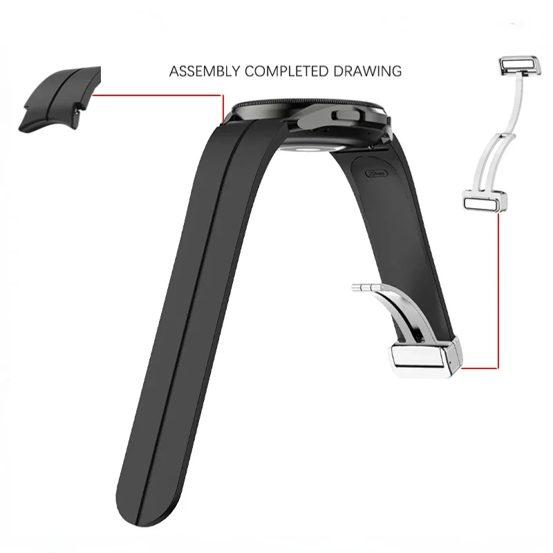 Magnetic Buckle Silicone Strap Wristband Replacement