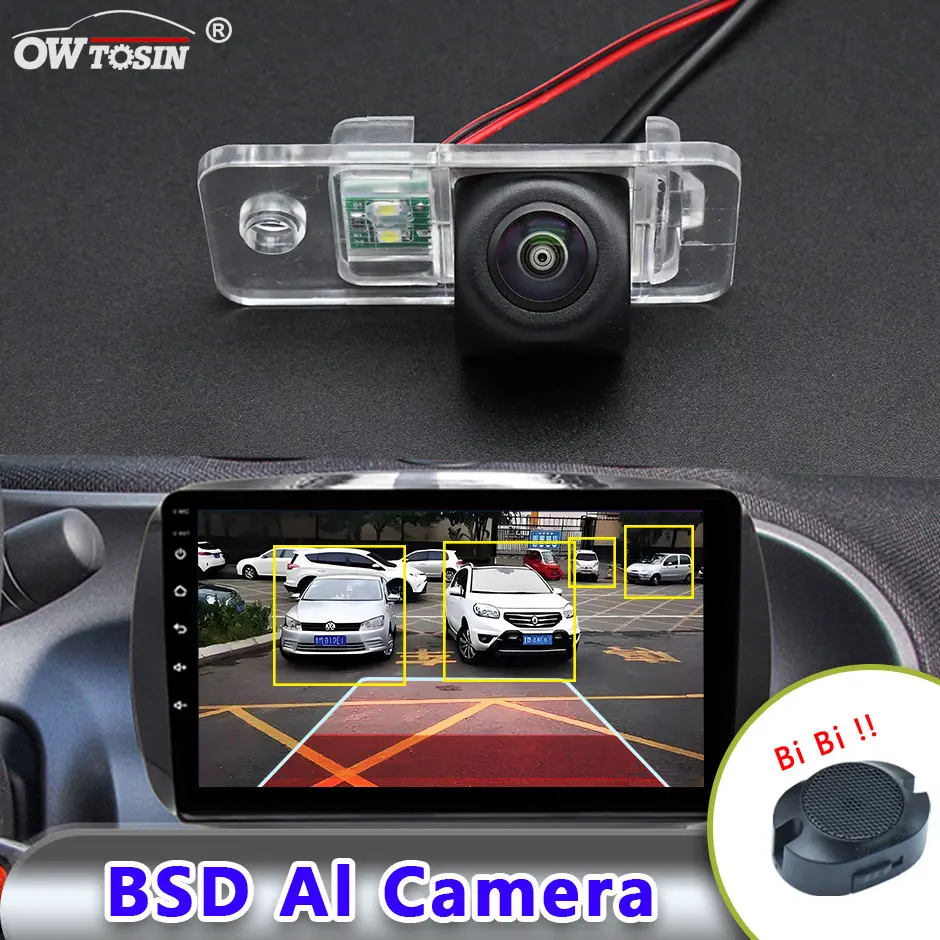 

1920x1080P AHD AI Car Vehicle view Camera For Audi A4 B7 2004-2007 A6 S6 A8 S8 2005~2009 BSD Blind Spot Radar Alarm Monitor