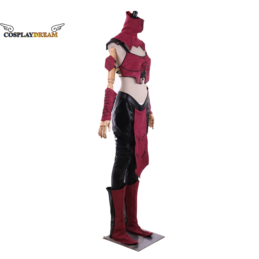 Mortal Kombat 10-Mileena Cosplay Costume Sexy Combat Suit with Mask Women Halloween Carnival Cosplay Outfits Custom Made