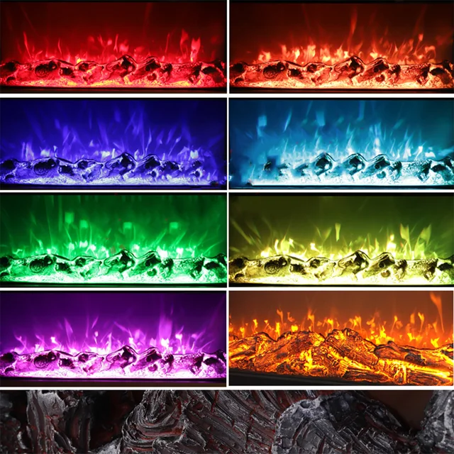 Decorative Heating Embedded European Style Electronic Fireplace Core Simulates Flame Artificial Fireplace 2