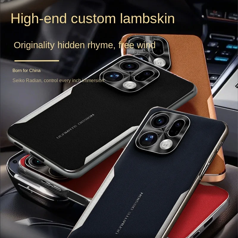 Electroplating Color-Block Leather Shockproof Phone Case with Soft Edge
