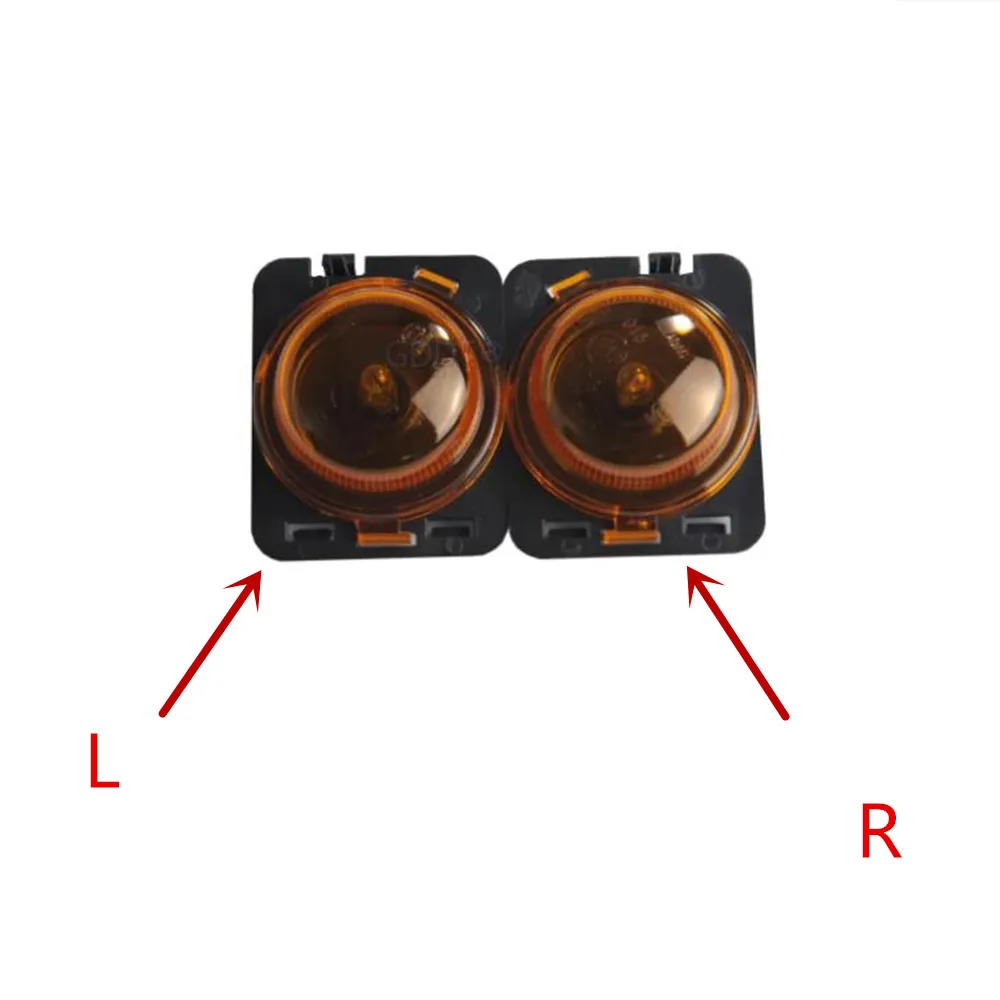 Free Bulbs Side Front Fender Lamp Turn Signal Light 1 Piece For Wrangler-JK 2007-2015 Halogen Marker Side Lamp Clearance Lights