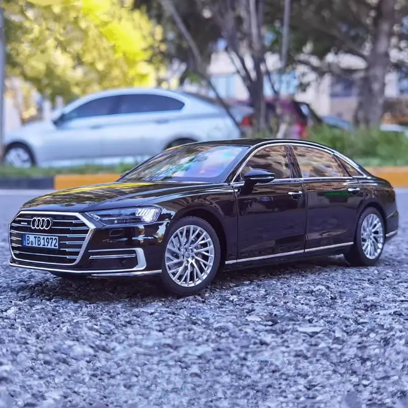 Модель автомобиля из сплава AUDI A8 в масштабе 1:24, модель модели автомобиля, имитация звука и детской коллекции, игрушка для мальчиков, подарок для детей