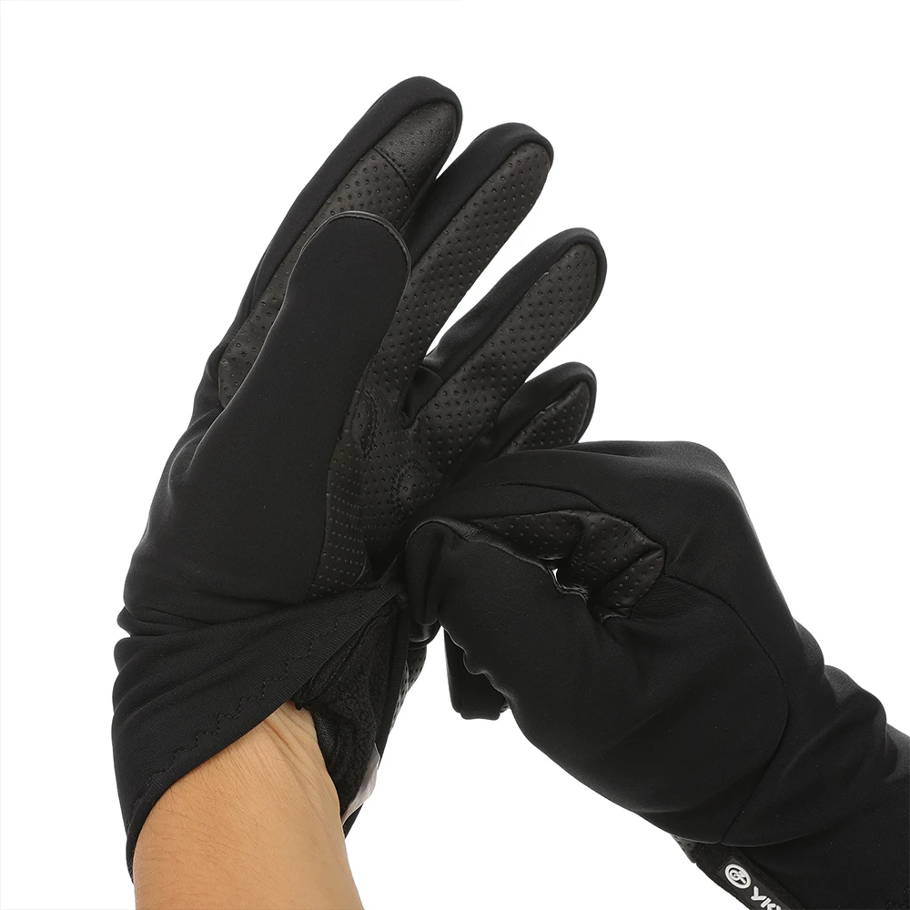YKYWBIKE 2025 Cycling Gloves Full Finger Universal Winter Warmth Shock-absorbing Touch Screen Anti Slip Road Bike Gloves MTB 6