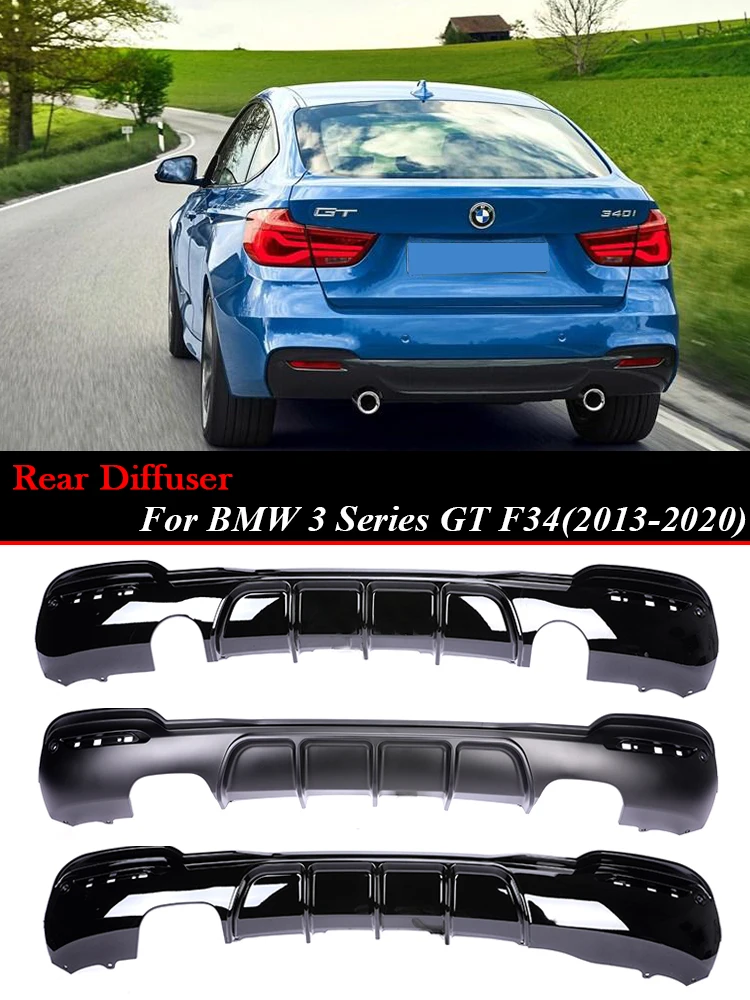 

M-Performance Carbon Fiber M3 M Tech Back Lip Diffuser Bumper Splitter Rear Diffusor For BMW 3 Series GT F34 2013-2020 Turning