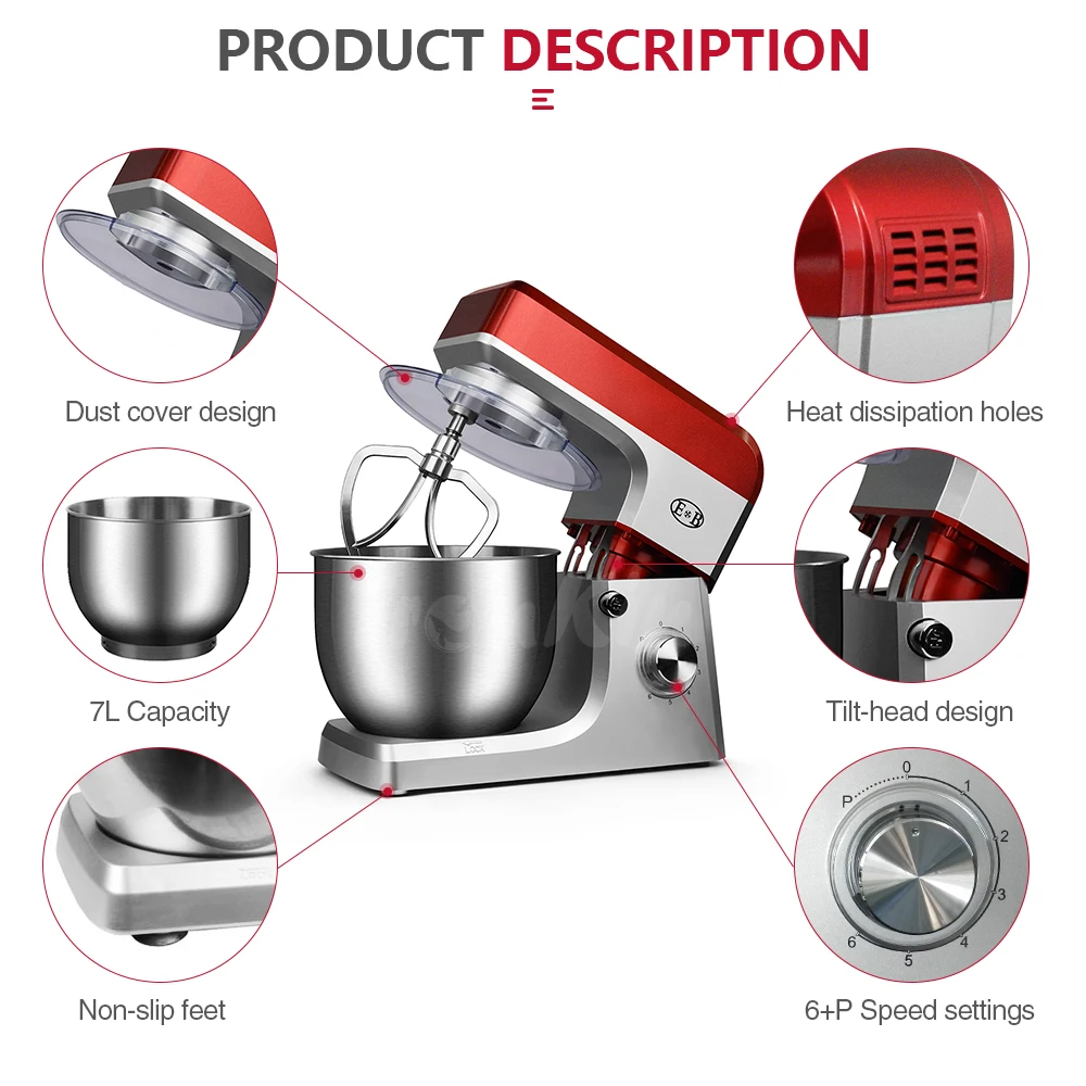 خلاط عجين BMAD متعدد الوظائف