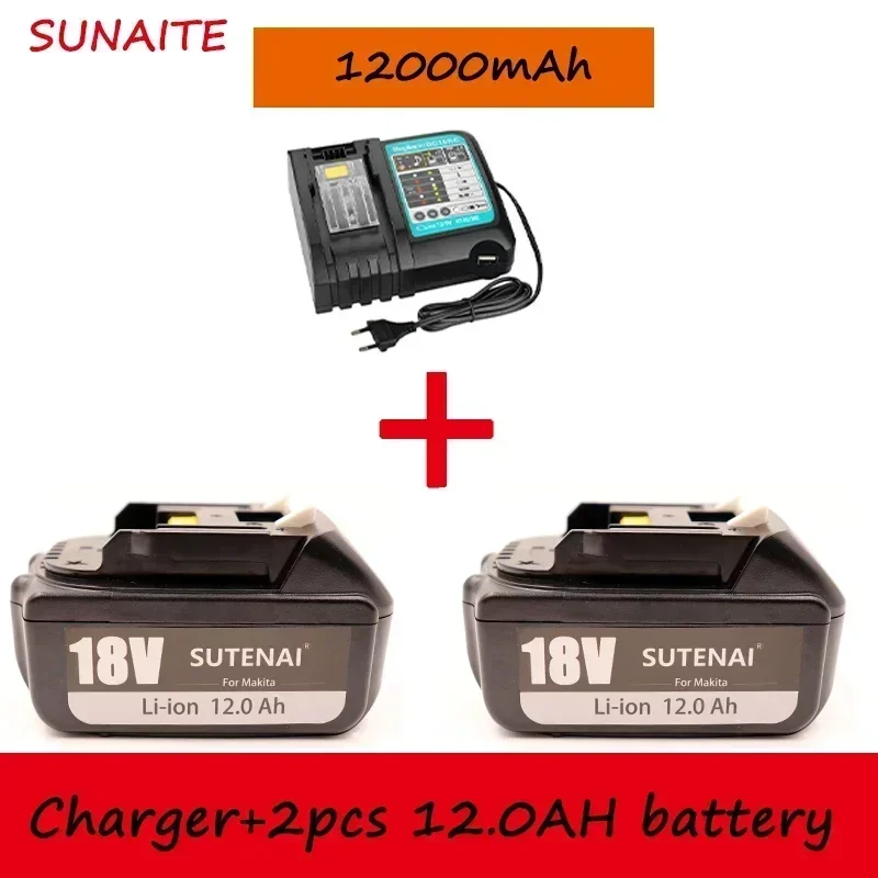 

18650 rechargeable battery, Makita backup battery, 18v12000mah with 4A charger, bl1840 bl1850 bl1830 bl1860b lxt400