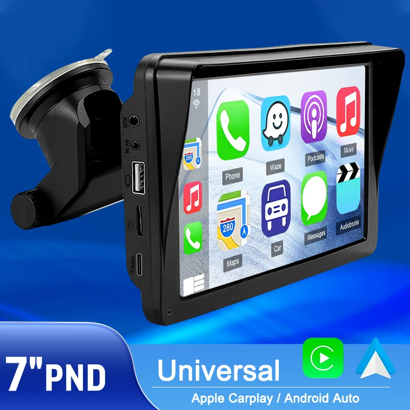 

7 Inch Universal Wireless Carplay Android Auto Car Radio For VW Nissan Toyota Honda KIA HYUNDAI Multimedia Autoradio