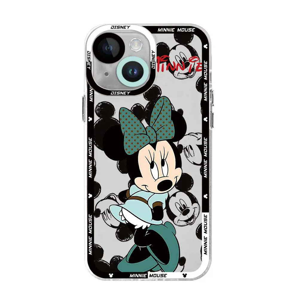 thumbnail image 1 of Case for iPhone 13 Pro Max 15 Plus 11 14 Pro X XS XR 12 Mini SE 8 7 6s 8 Plus Clear Silicone Disney Mickey Mouse Cover Bumper, 1 of 5