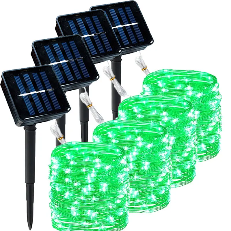 

4Sets Solar String Fairy Lights 5m 50LED Waterproof Outdoor Camping Garland Solar Power Lamp Christmas for Garden Decoration