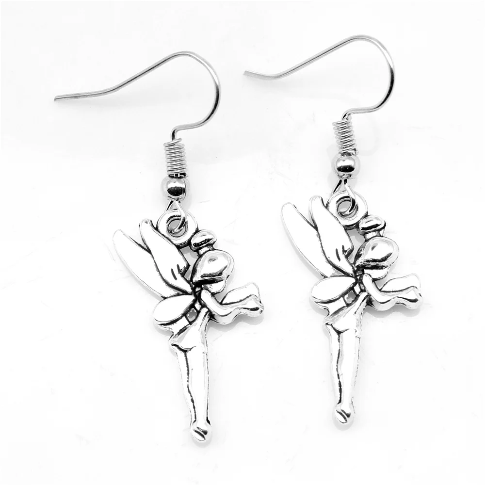 

1 Pair Dragonfly Angel Dangle Earring Jewels For Crafts 12x20mm