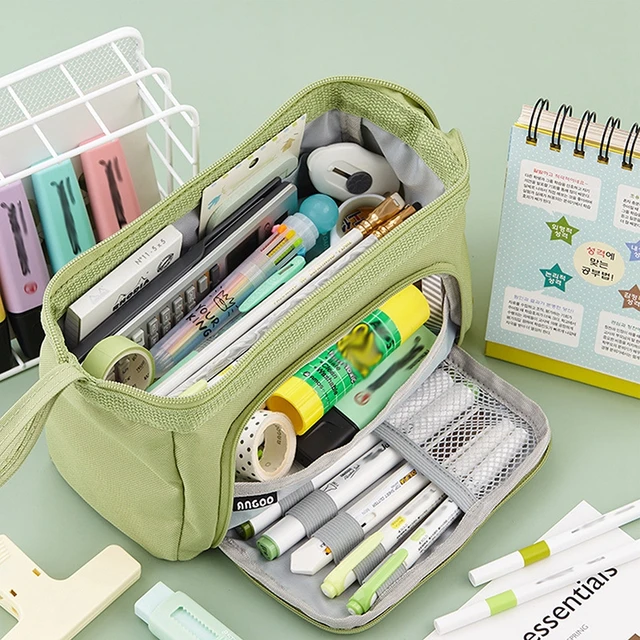 Mr. Pen-Large Capacity Pencil Case Boat Type Opening Pencil Bag  Multi-functional Stationery Storage Bag for Students Pen Pouch