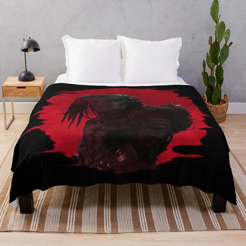 Hunter Under A Blood Red Sky Shirt Coperta Da Tiro Soft Thermal Per Coperte Da Viaggio Da Viaggio Per Coperte Da Letto Retros