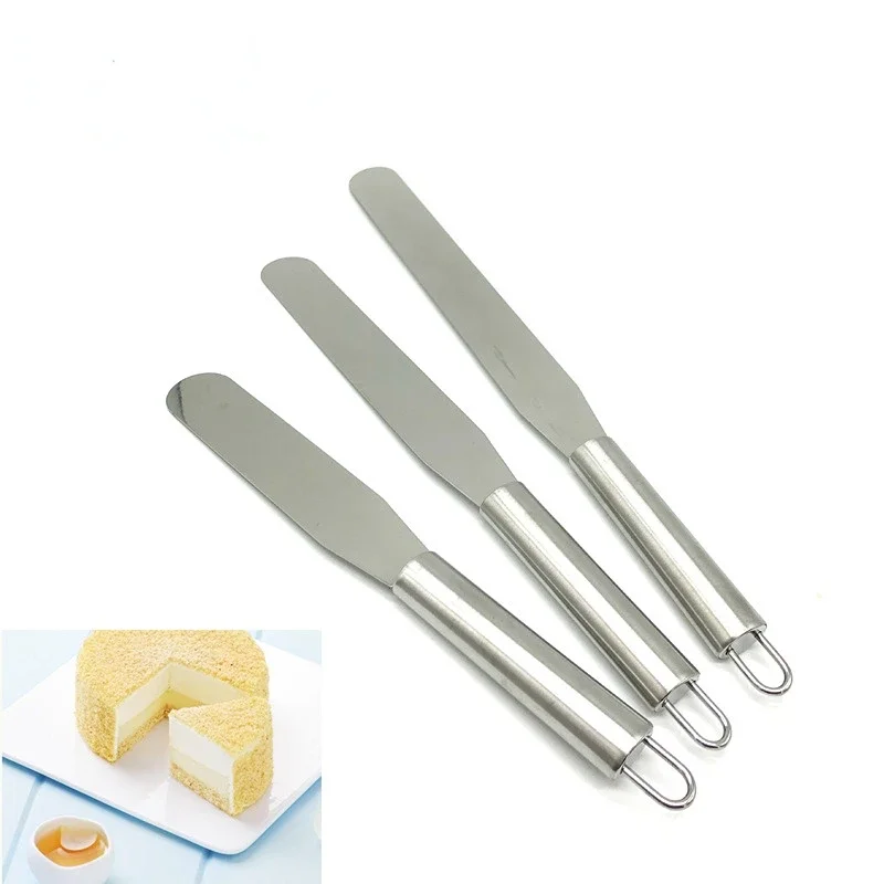 

Professional Cake Decorating Tools - 6", 8" & 10" Stainless Steel Butter Cake Icing Spatula Variety Set