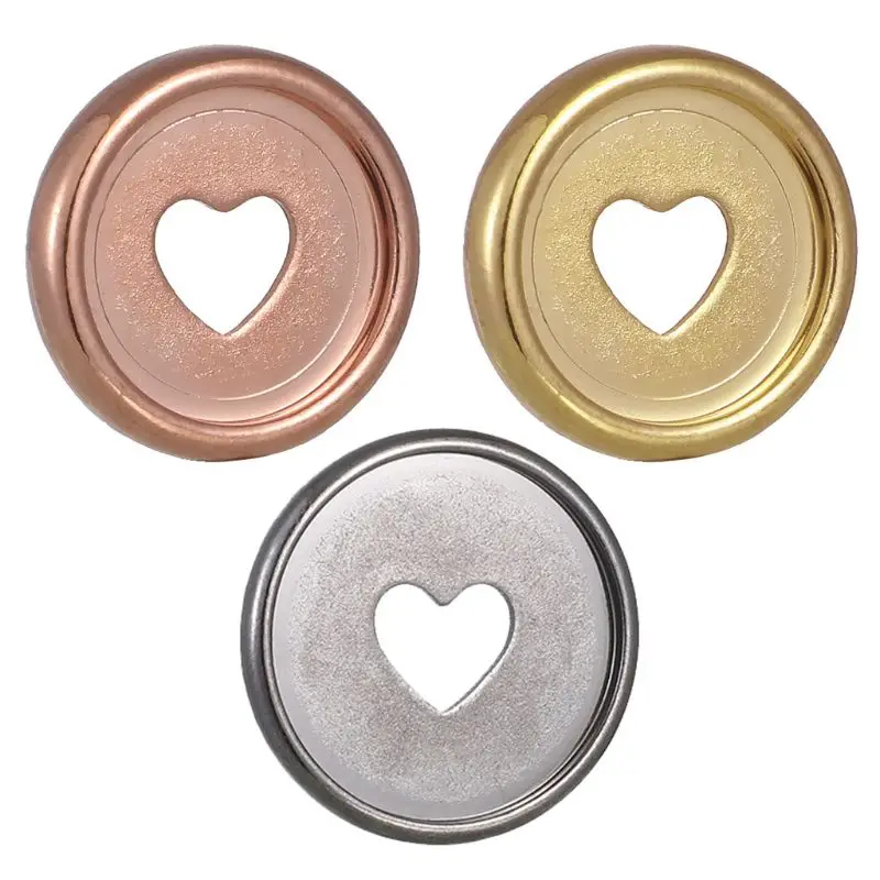 Metal ring binder metal binder ring loose leaf binding coil book binding supplies 20pcs 35mm Heart Binder Rings Mushroom Hole Loose Leaf Notebook Binding Disc DIY