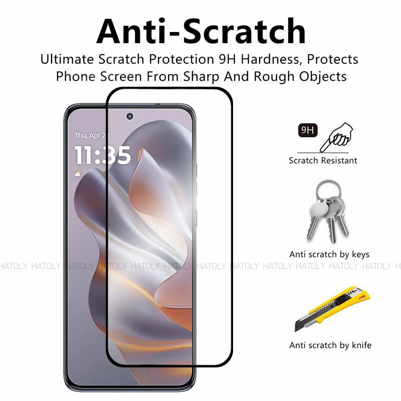 Premium Tempered Glass Screen Protector - Full Glue, High Clarity, Durable Protection (2/4 Pack)