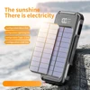20000/10000mAh 4 Output Portable Charger Solar Power Bank For Cell Phone 6