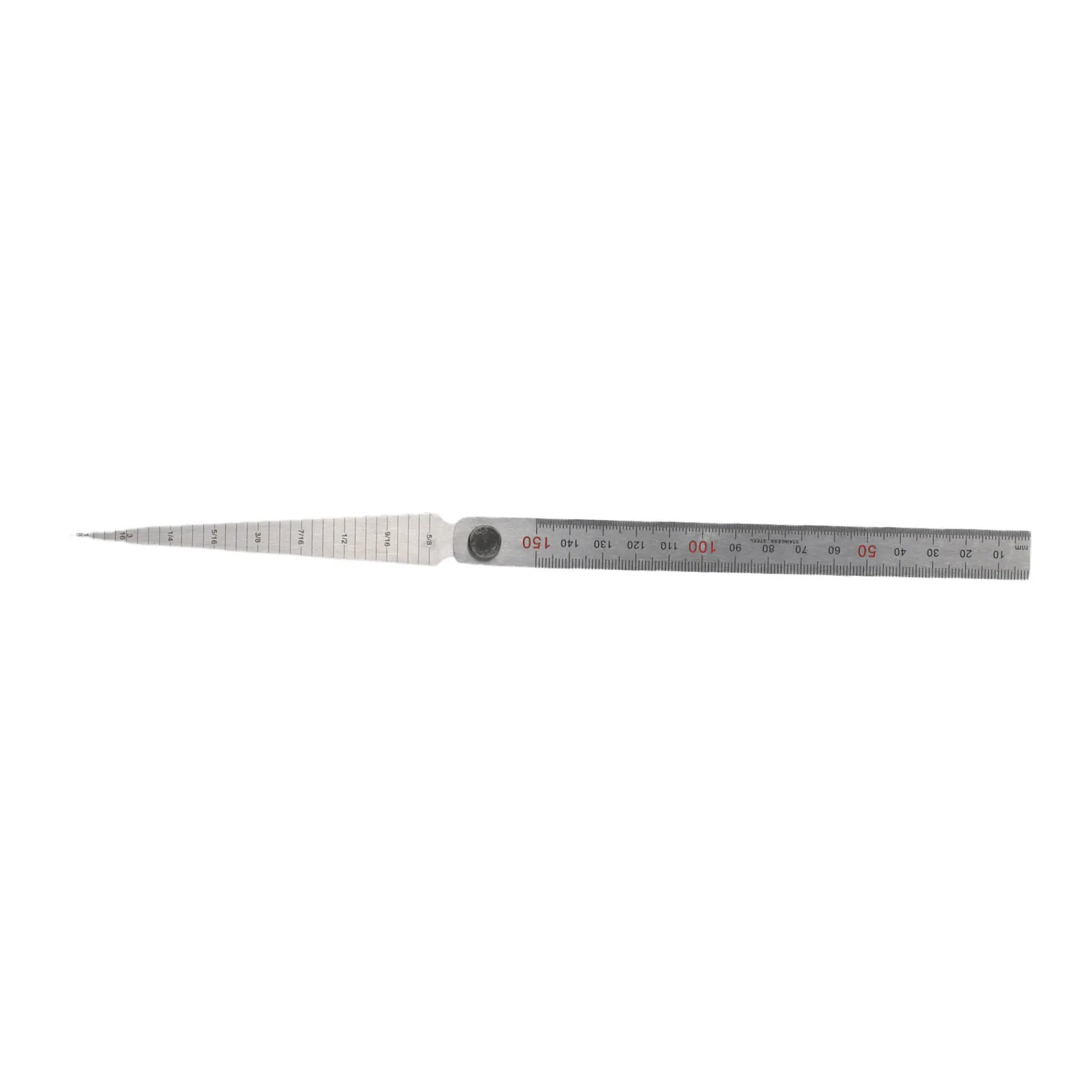 조리개 스케일 펠러 갭 게이지 0-150mm 정확한 펠러 갭 게이지 조리개 게이지 읽기 쉬운 작은 구멍 측정
